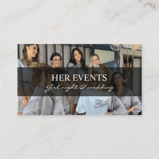 イベント開催者風船付き名刺 名刺 (正面)