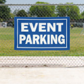 イベント駐車場の青または背景色 横断幕 (インサイチュ)
