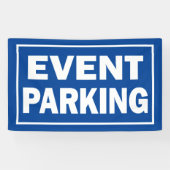イベント駐車場の青または背景色 横断幕 (横)