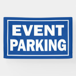 イベント駐車場の青または背景色 横断幕