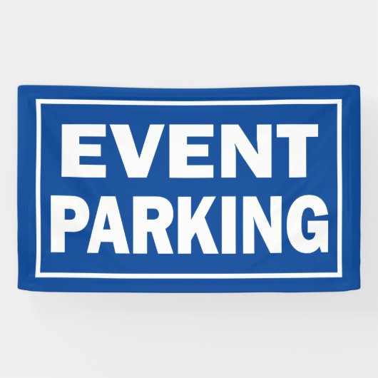 イベント駐車場の青または背景色 横断幕 (横)
