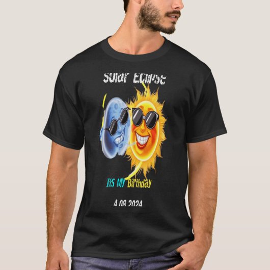 イベント おもしろい 日食 4.08.24 Tシャツ (正面)