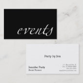 イベント(イベント・プランナ) 名刺 (正面/裏面)