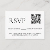 イベント カスタムQRコード へのメール返信 エンクロージャーカード (正面)