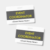 「イベント·コーデモダンィネータ」バッジ バッジ (Front & Back)