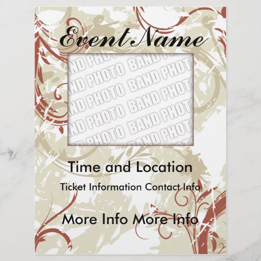 イベント フラワール グランジ フライヤー (正面)