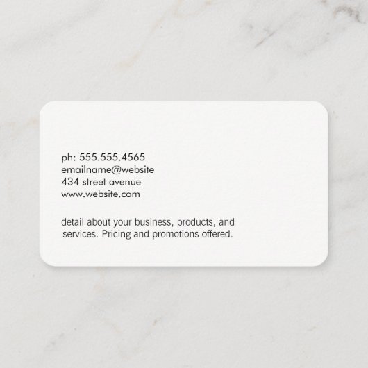 イベント/プロモーション/ガラスアイコン 名刺 (裏面)