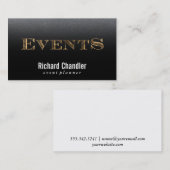 イベント |金ゴールド/石板 名刺 (正面/裏面)