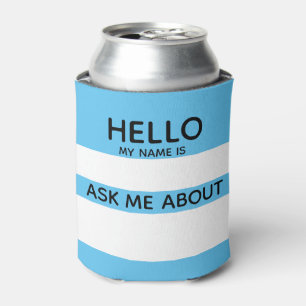 イベントHello Nameタグ頼Me About with any color 缶クーラー