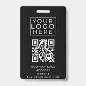 イベントIDカスタマイズラニヤード名タグ（QRコード付） バッジ (Back)