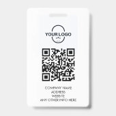 イベントIDカスタマイズラニヤード名タグ（QRコード付） バッジ (裏面)