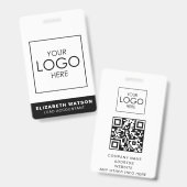 イベントIDカスタマイズラニヤード名タグ（QRコード付） バッジ (表裏)