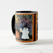 イボおもしろいス得幽霊キュート不気味コーヒーマグ マグカップ (正面左)