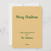 イボメリークリスマスホリデーカード シーズンカード (裏面)