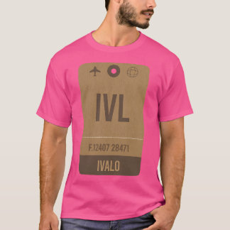 イボルイバロフィンランドエアライン空港ヴィンテージ荷物 Tシャツ