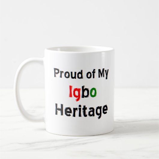 イボ伝統マグカップ コーヒーマグカップ (左)