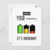 イマやる気を起こさせるン・ラマダーン・イスラムを非難 ポストカード (正面/裏面)