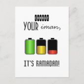 イマやる気を起こさせるン・ラマダーン・イスラムを非難 ポストカード (正面)