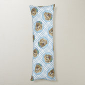 イマアル・テリア絵を描ーのオリジナル・ドッグ・アートのグレン ボディピロー (裏面 (縦))