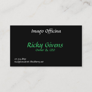 イマゴーOfficina、Ricky Givens、所有者及びCEO、201…. 名刺