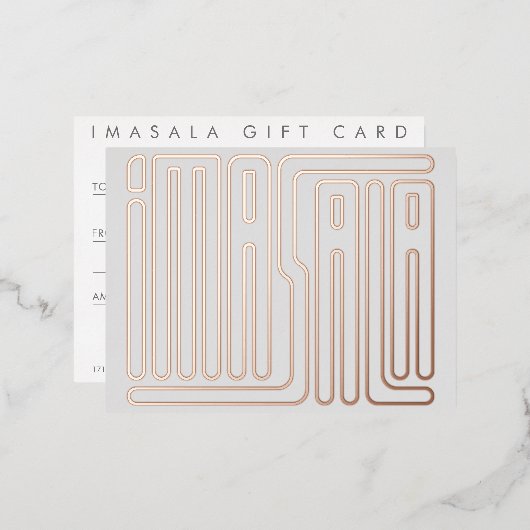 イマサラギフトカード 箔シーズンポストカード (正面/裏面)