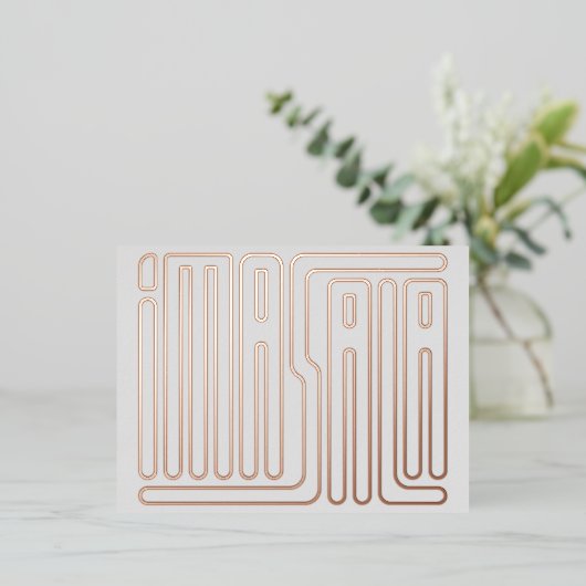 イマサラギフトカード 箔シーズンポストカード (立ち正面)