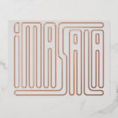 イマサラギフトカード 箔シーズンポストカード (正面)