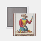 イマジシャン、7枚のタロット マグネット (正面/裏面)