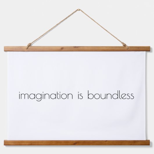 イマジネーション木材トップウォールタペストリー 吊り下げ型タペストリー (正面)