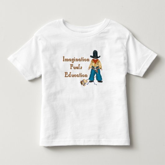 イマジネーション燃料教育（カウボーイ）幼児T トドラーTシャツ (正面)