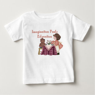 イマジネーション燃料教育(teaparty)幼児T ベビーTシャツ