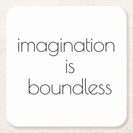 イマジネーション紙コースター スクエアペーパーコースター (正面)