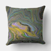 イマジネーション1抽象芸術アクリル系下塗り枕 クッション (裏面)