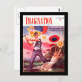 イマジネーション v04 n07 (1953-08.Greenleaf)_パルプ アート ポストカード (正面/裏面)