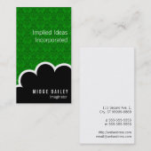 イマジネータークラウドオングリーンダマスク 名刺 (正面/裏面)