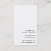 イマジネータークラウドオングリーンダマスク 名刺 (裏面)