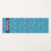 イマックアイパターンキュートゼンナザール名前をカスタムする ヨガマット (正面(横))