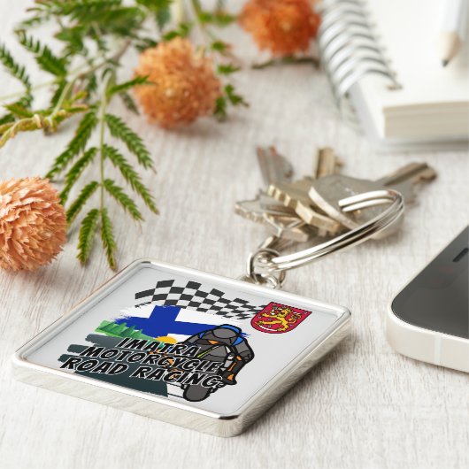 イマトラオートバイロードレースinフィンランド キーホルダー (側面)