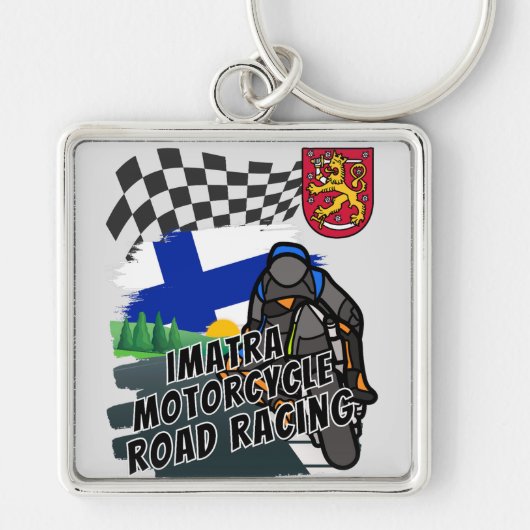イマトラオートバイロードレースinフィンランド キーホルダー (正面)