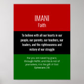 イマニモダン信仰クリスチャンクワンザ ポスター (正面)