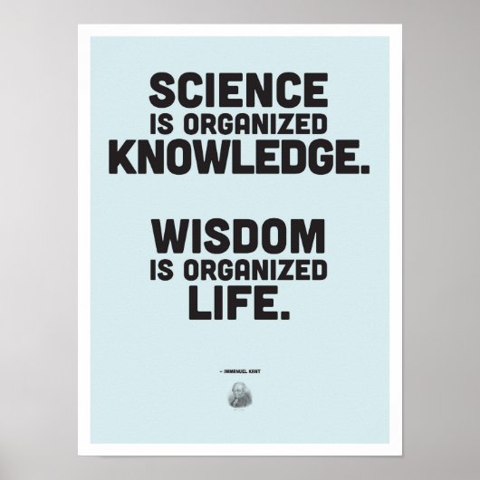 イマニュエル・カント哲学引用文ポスター ポスター (正面)