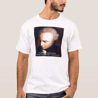 イマニュエル・カント 科学 vs 知識 引用 ギフト tシャツ