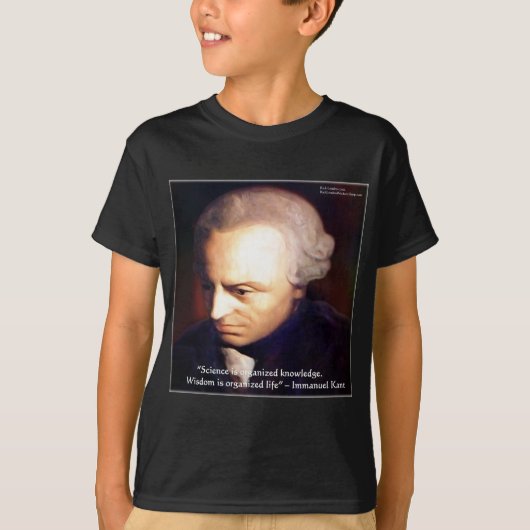 イマニュエル・カント 科学 vs 知識 引用 ギフト tシャツ (正面)