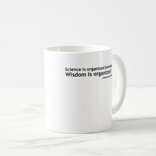 イマヌエル・カントの引用語句 コーヒーマグカップ (正面右)