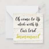 イマヌエル ノートカード (正面)