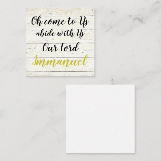 イマヌエル ノートカード (正面/裏面)