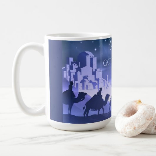 イマヌエル 私たちと共にいる神 15 oz マグカップ (ドーナツ)