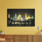 イマム・レザ神社夜の複合施設、マシュハド、 キャンバスプリント (インサイチュ (リビング))