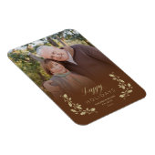 イマンお洒落ブラウン引用文写真クリスマス マグネット (右側)