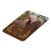 イマンお洒落ブラウン引用文写真クリスマス マグネット (左側)